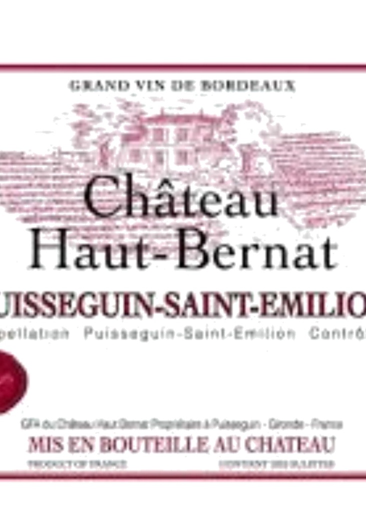 Château Haut Bernat Puisseguin St Emil demi 2012 - Rouge - 37.5cl
