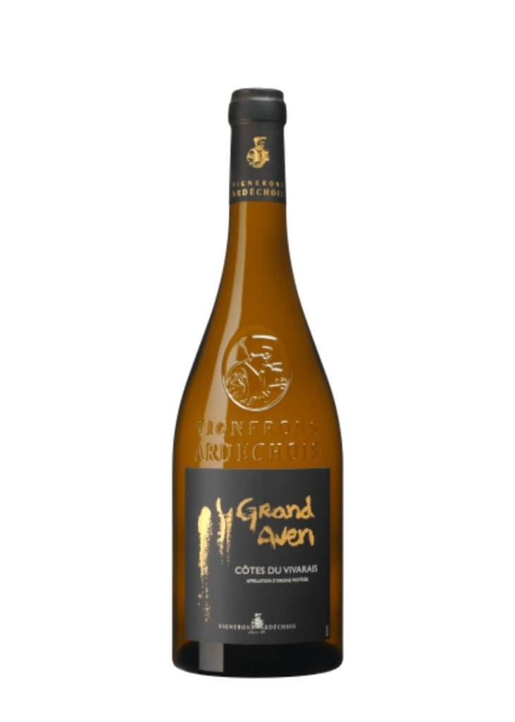 Vignerons Ardéchois - Grand Aven 2023 - AOP Côtes du Vivarais - Blanc - 75cl