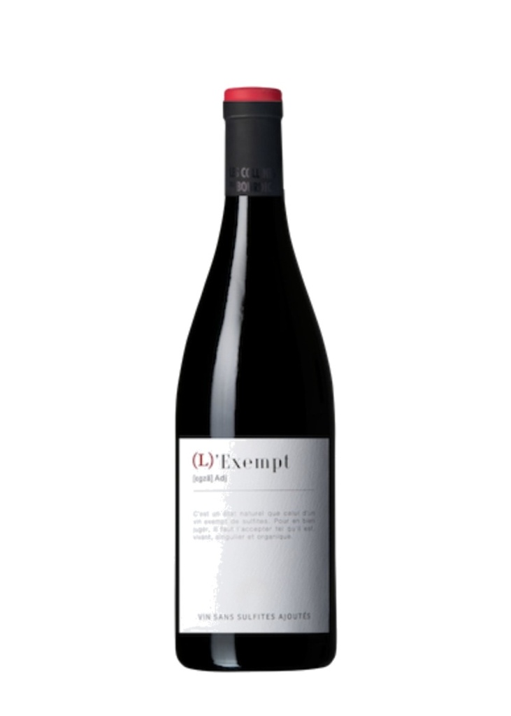 Collines du Bourdic - (L')Exempt 2023 - IGP Pays d'Oc - Rouge - 75cl
