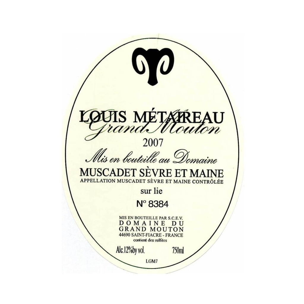 [1507019] Louis Metaireau Muscadet Petit Mouton 2023 - Blanc - 75cl