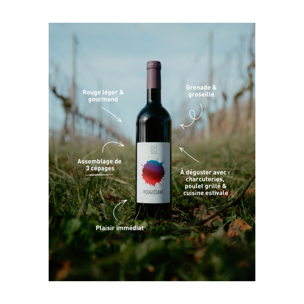 [7010040] Vin De Liege Rougissant - 2025 - Rouge - 75cl